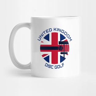 United Kingdom Disc Golf Big Flag Mug